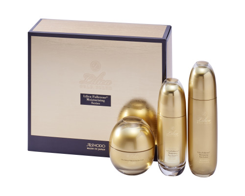 Подарочный набор «Золотой серум ЛиЛиКа» LiLiCa GOLD SERUM FACE 3 SET Аишодо (Aishodo) - Япония