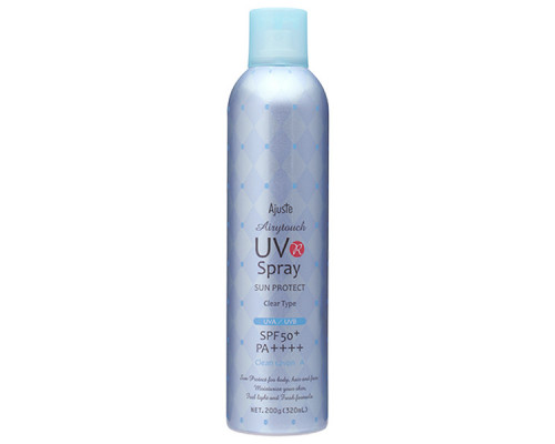 Солнцезащитный спрей для лица и тела UV Spray Sun Protect Clean Savon A «Чистое мыло А», 200 г Ажустье (Ajuste) - Япония