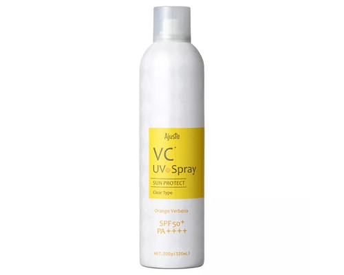 Солнцезащитный спрей с витамином C UV Spray Sun Protect Clear Type SPF 50/PA++++, 200 г Ажустье (Ajuste) - Япония