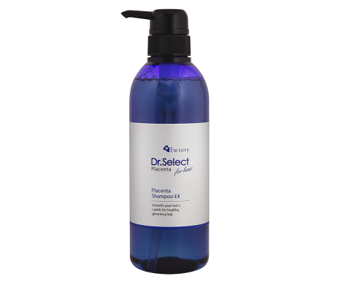 Плацентарный шампунь для волос Dr.Select Placenta Shampoo EX, 500 мл Доктор Селект (DR. SELECT) - Япония