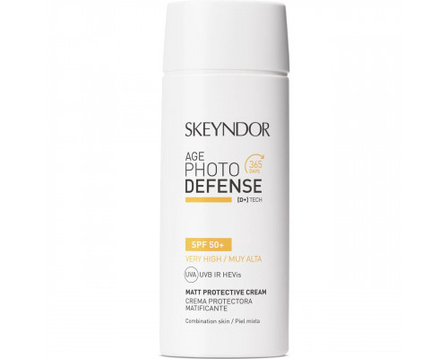 Матирующий солнцезащитный крем SPF50+ для комбинированной кожи, 75 мл - Skeyndor Age Photo Defense 365 Скейндор (SKEYNDOR) - Испания