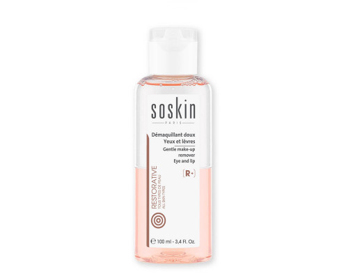 Двухфазное средство для снятия макияжа с глаз Gentle Make-Up Remover eye and lip, 100 мл Соскин (SoSkin / Soskin) - Франция