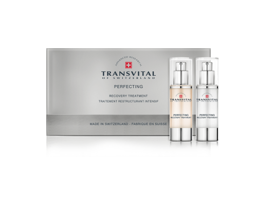 Трансвитал (Transvital) - Швейцария | Интенсивный двухфазный уход‑комплекс для кожи с признаками возрастных изменений «Совершенство» Perfecting Recovery Treatment, 2 шт × 15 мл